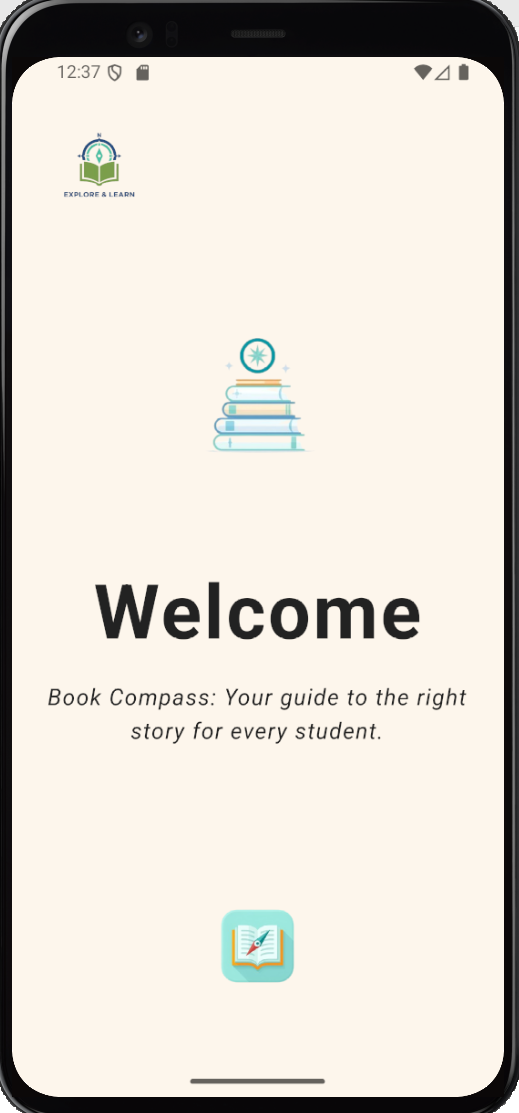 Book Compass Welcome Screen
